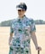 トロピカルメッシュ半袖ポロシャツ