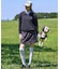 エンブレムロゴハーフジップフーディ