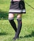 ヘムラインニットスカート