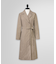 リネン/コットン スプリットスリーブ トレンチコート
