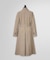 リネン/コットン スプリットスリーブ トレンチコート