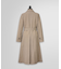 リネン/コットン スプリットスリーブ トレンチコート