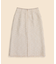 コットンブレンド ファンシーツイード ミディスカート