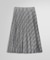 ポリエステルブレンド グレンチェック ミディプリーツスカート