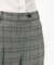 ポリエステルブレンド グレンチェック クロップド スラックス
