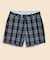 コットン　シアサッカー　マドラスチェック　プレーンフロント　7inショーツ