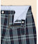 コットン　シアサッカー　マドラスチェック　プレーンフロント　7inショーツ