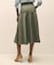 ストレッチコットンサテン　Aラインスカート
