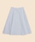 コットン　シアサッカーストライプ　ミディサーキュラースカート
