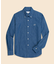 【Double B Collection】 コットン　ライトウェイトデニム　BBロゴ　ボタンダウンシャツ　Classic Fit