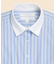 コットンストレッチ　ストライプ　クレリックシャツ　Fitted Fit