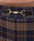 ポリエステルブレンド　タータンチェック　キュロットパンツ