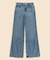 ストレッチコットン　フレアレッグ　デニムパンツ