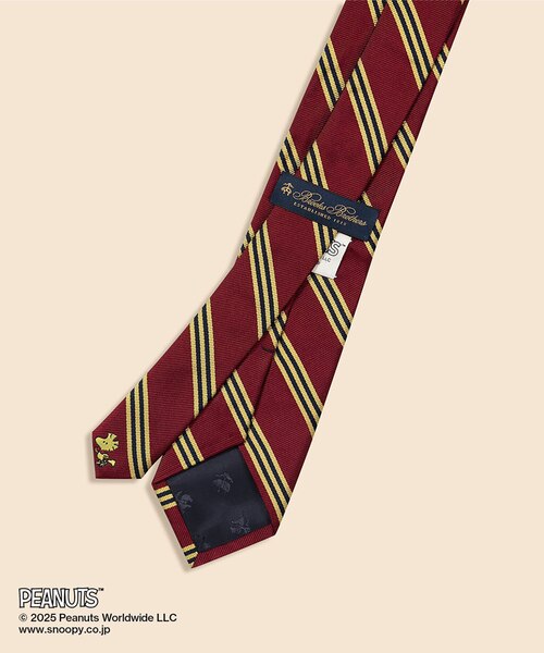 Brooks Brothers × PEANUTS シルク スヌーピー＆ウッドストックエン