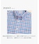 ストレッチオックスフォード　GFロゴ　シーズナルパターン　カジュアルシャツ　Regular Fit