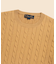 スーピマコットン　ケーブル　クルーネックセーター