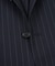 リプロダクト　ウール　ハイツイスト　ピンストライプ　段返り３釦　No.1サックスーツ　Made by RING JACKET