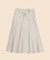 リネンブレンド　ベルテッド　Aラインロングスカート