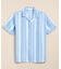 アイリッシュリネン　ストライプ　キャンプシャツ　Regular Fit