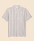 アイリッシュリネン　ストライプ　キャンプシャツ　Regular Fit