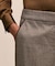 ウール　ハウンドトゥース　スリムレッグ　クロップドパンツ