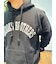Brooks Brothers×Champion　USAコットン　ラバープリントロゴ　フーデッド　スウェットシャツ　Made in USA