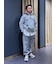 Brooks Brothers×Champion　USAコットン　ラバープリントロゴ　フーデッド　スウェットシャツ　Made in USA