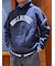 Brooks Brothers×Champion　USAコットン　ラバープリントロゴ　フーデッド　スウェットシャツ　Made in USA