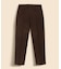コットン　ブラッシュドツイル　プレーンフロントパンツ　Regular