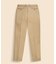 コットン　フランネルライニング　プレーンフロント　チノパンツ　Regular