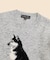 メリノウール　ドネガル　ハスキーインターシャ　クルーネックセーター