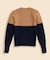 メリノウール　マーラードインターシャ　クルーネックセーター