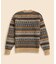 ブリティッシュウール　フェアアイル　クルーネックセーター　Made in England