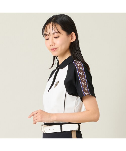 レディース】配色半袖ポロシャツ｜ニッサゴルフの通販｜&mall（アンド