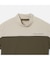 【Men's】切り替え半袖モックネック