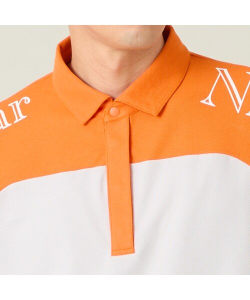 lotto ポロシャツ オレンジ/ホワイト 3 BLIND lotto ポロシャツ オレンジ/ホワイト 3 BLIND