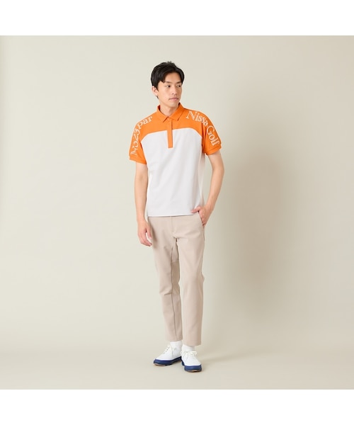 メンズ】配色半袖ポロシャツ｜ニッサゴルフの通販｜&mall（アンド
