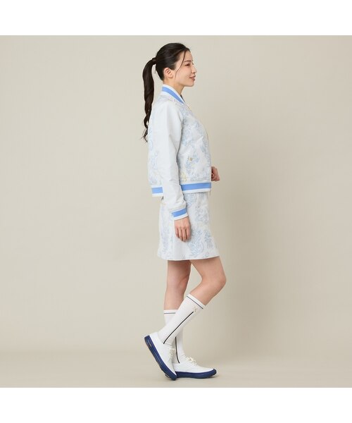 Women's】【セットアップ可】ミモザジャカードブルゾン｜ニッサゴルフ