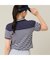 【Women's】【吸水速乾】ハーフジップボーダーポロ