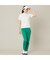 【Women's】【ストレッチ】サイドプリントパンツ