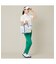 【Women's】【ストレッチ】サイドプリントパンツ