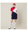 【Women's】【吸水速乾】マリーンフラッグポロワンピース