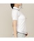 【Women's／吸水速乾／UVカット／接触冷感】ロゴ編み半袖ポロシャツ