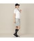【Women's／吸水速乾／UVカット／接触冷感】ロゴ編み半袖ポロシャツ