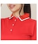 【Women's／吸水速乾／UVカット／接触冷感】ロゴ編み半袖ポロシャツ