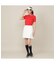 【Women's／吸水速乾／UVカット／接触冷感】ロゴ編み半袖ポロシャツ
