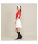 【Women's／吸水速乾／UVカット／接触冷感】ロゴ編み半袖ポロシャツ