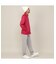 【Men's】ジャカード　ハーフZIPモック
