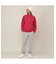 【Men's】ジャカード　ハーフZIPモック