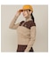 【Women's】カラーブロックニットPO